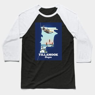 Tillamook Oregon Travel map Baseball T-Shirt